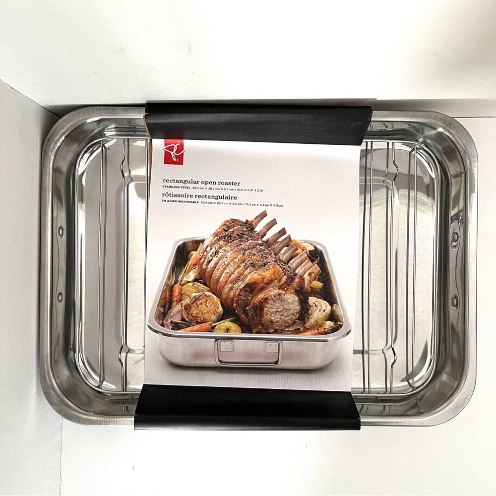 Brand New Stainless Steel Rectangular Open Roaster